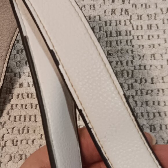 Isaac Mizrahi canvas & faux leather extra large shoulder tote bag purse - Picture 12 of 16